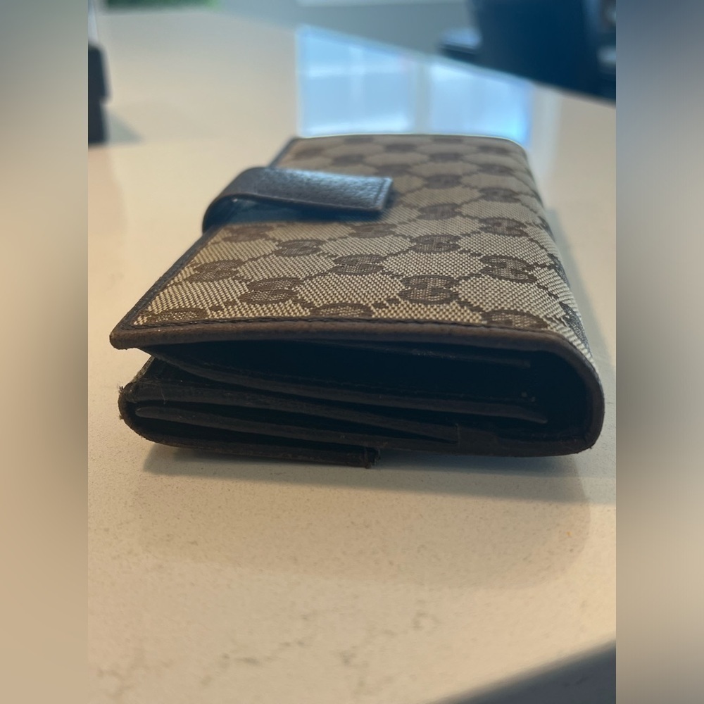 Authentic GUCCI wallet GG pattern beige canvas - Picture 5 of 15